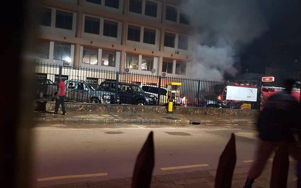 Petroleum aircraft assault Kampala Georgian house in Nakasero that houses Uganda Registration Bureau was attacked by Petrol Bombers on on Monday night.