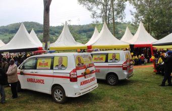 First ever ambulance excites Rubabo residents.