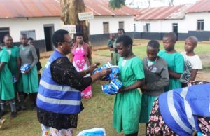 Joy as over 3000 School girls receive free sanitary pads.