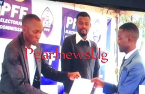 Ampurire Aliban picks Nomination forms to run for Rubabo county.